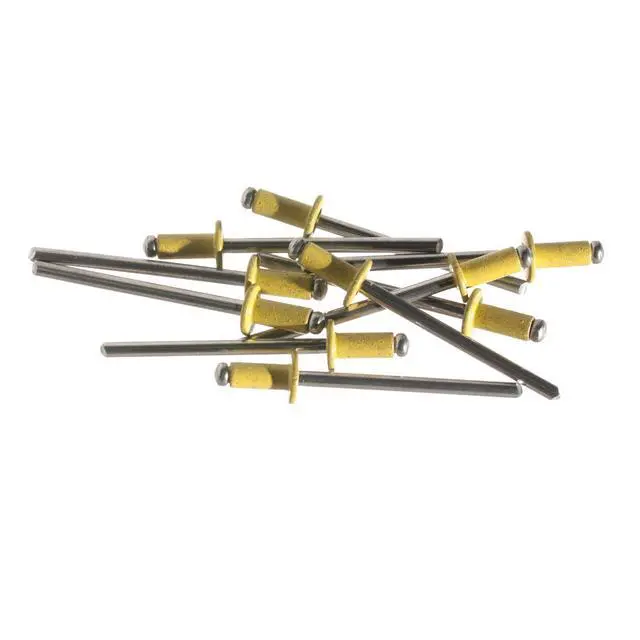 Alt view image 3 of 4 - ModMyMods 1/8" (3mm) Domed Aluminum Rivets - Yellow - 10 Pack (MOD-0196)