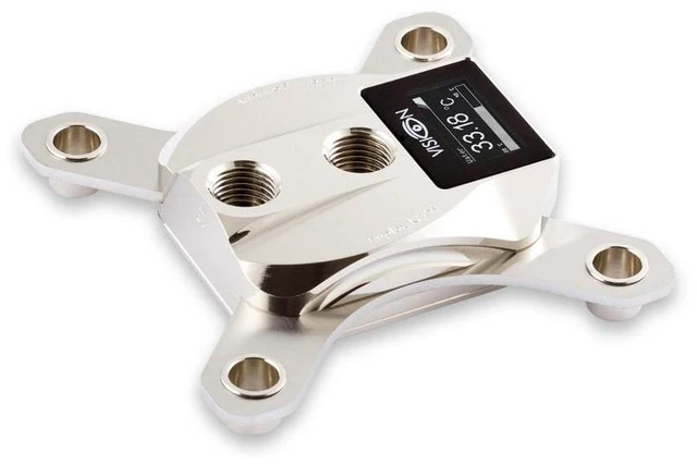 Alt view image 12 of 12 - Aquacomputer Cuplex Kryos NEXT with VISION, Intel CPU, Nickel/Nickel