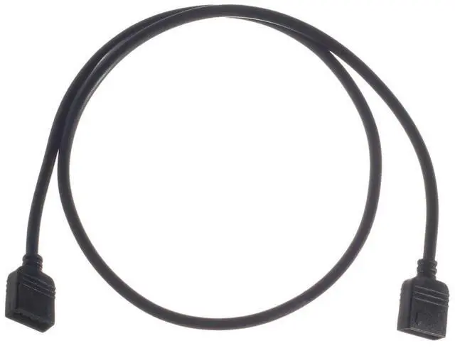 Alt view image 4 of 5 - ModMyMods 4-Pin Female RGB LED Strip 50cm Extension Cable - Black (MOD-0201)