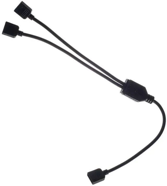 Alt view image 4 of 5 - ModMyMods 4-Pin Female RGB LED Strip 2-Way Splitter Cable - Black (MOD-0202)