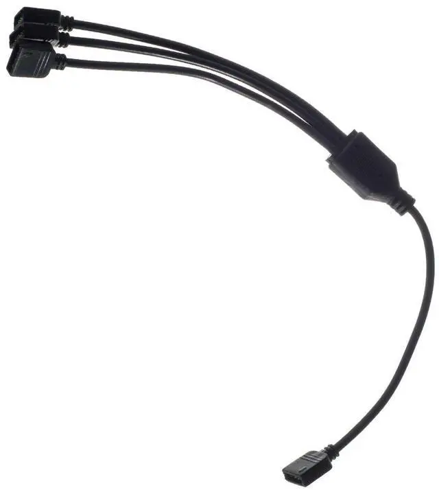 Alt view image 3 of 4 - ModMyMods 4-Pin Female RGB LED Strip 3-Way Splitter Cable - Black (MOD-0204)
