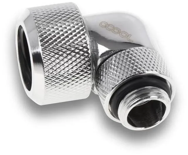 Alt view image 6 of 8 - Alphacool Eiszapfen 16mm HardTube Compression Fitting 90 Rotatable G1/4 for Acryl/Brass tubes - Ch (1022484)