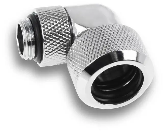 Alt view image 7 of 8 - Alphacool Eiszapfen 16mm HardTube Compression Fitting 90 Rotatable G1/4 for Acryl/Brass tubes - Ch (1022484)