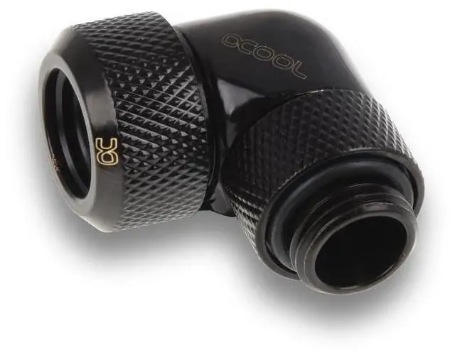 Alt view image 6 of 8 - Alphacool Eiszapfen 13mm HardTube compression fitting 90 rotatable G1/4 for Acryl/Brass Tubes - Bl (1022481)