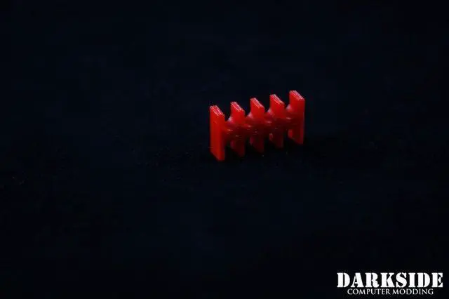 Alt view image 5 of 5 - Darkside 8-Pin Cable Management Holder- Red (3DS-0009)