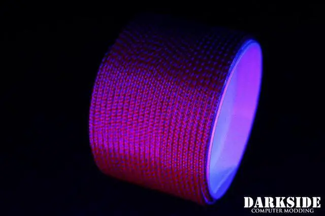 Alt view image 5 of 5 - Darkside 2mm (5/64") High Density Cable Sleeving - UV Lava II (DS-0774)