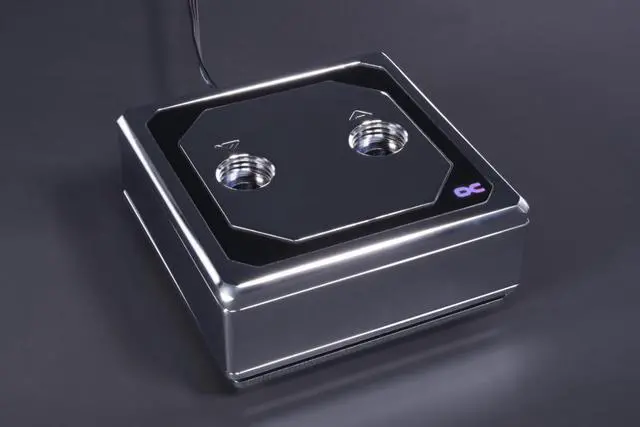 Alt view image 6 of 8 - Alphacool Eisblock XPX Aurora Edge - Full Brass Chrome Digital RGB (13083)