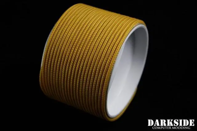 Alt view image 2 of 2 - Darkside 2mm (5/64") High Density Cable Sleeving - Gold II (DS-0773)