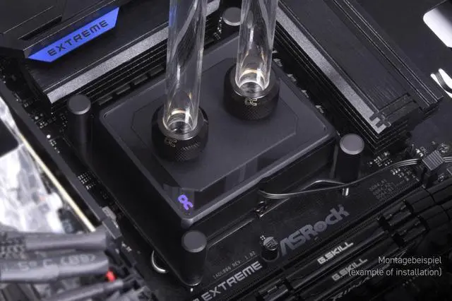Alt view image 7 of 14 - Alphacool Eisblock XPX Pro Aurora - Full Brass Black Digital RGB (13084)