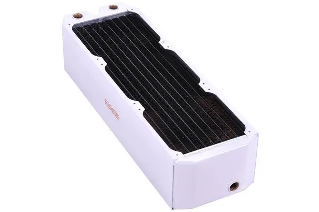 Alt view image 6 of 9 - Alphacool NexXxos Monsta Radiator 360, 120mm x 3, Triple Fan, White