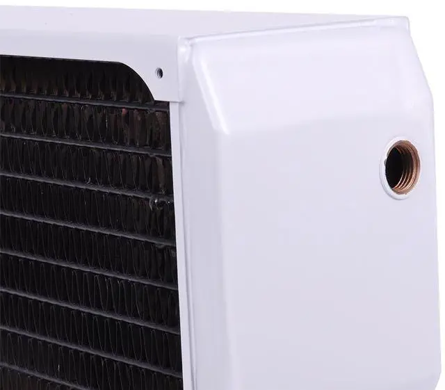 Alt view image 8 of 9 - Alphacool NexXxos Monsta Radiator 360, 120mm x 3, Triple Fan, White