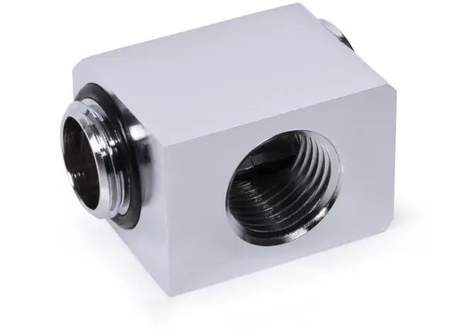Alt view image 4 of 6 - Alphacool Low Profile ES L-Connector Rotary G1/4 OT - G1/4 IT - Chrome (17584)