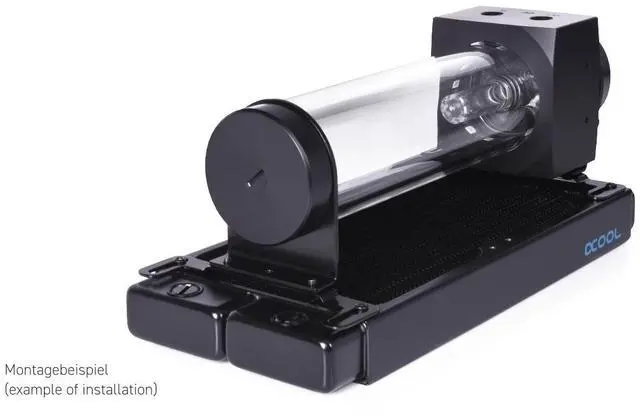 Alt view image 6 of 13 - Alphacool Core 200 Aurora Reservoir Acetal/Acryl with VPP Pump (15381)