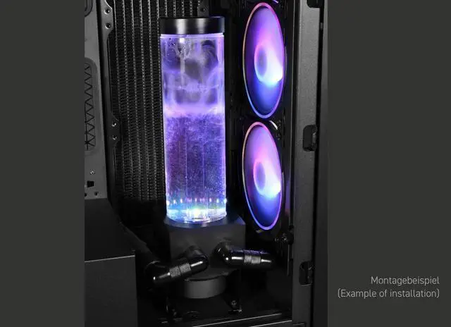 Alt view image 7 of 13 - Alphacool Core 200 Aurora Reservoir Acetal/Acryl with VPP Pump (15381)