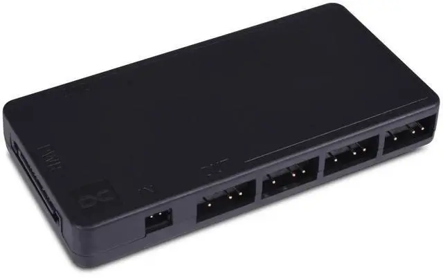 Alt view image 7 of 7 - Alphacool Core 11x 3-Pin DRGB Splitter with SATA Power Connector (25669)