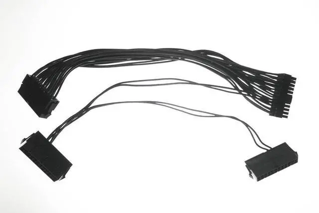 Alt view image 2 of 2 - ModMyMods 24-Pin Triple Power Supply Adapter Cable - 30cm - Black (MOD-0211)