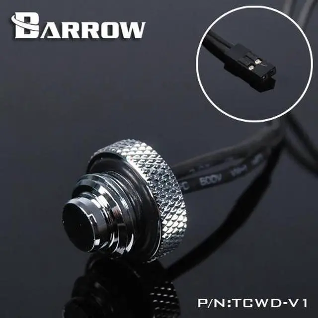 Alt view image 3 of 4 - Barrow G1/4" 10K Temperature Stop / Plug Fitting - Silver (TCWD-V1-Silver)