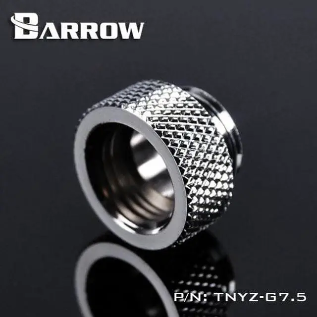 Alt view image 5 of 6 - Barrow G1/4" 7.5mm Male to Female Extension Fitting - Silver (TNYZ-G7.5-Silver)
