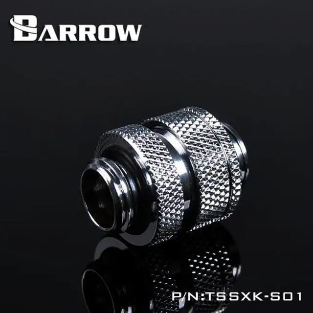 Alt view image 3 of 4 - Barrow G1/4" 16-22mm Adjustable SLI / Crossfire Connector - Silver (TSSXK-S01-Silver)