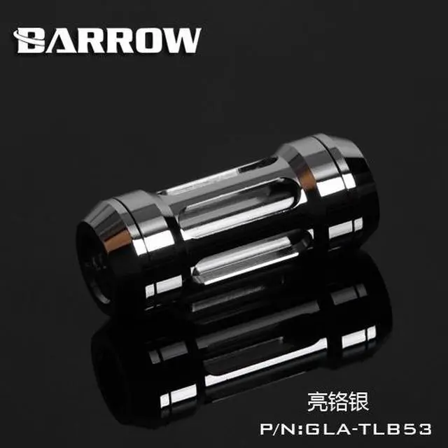 Alt view image 3 of 3 - Barrow G1/4" In-Line Brass and Quart Glass Filter - Silver/Silver (GLA-TLB53-Silver)