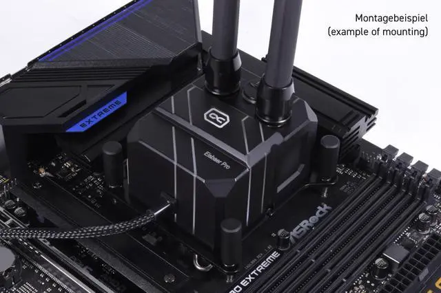 Alt view image 6 of 7 - Alphacool Eisbaer Pro ES (Solo) Full Black (13094)