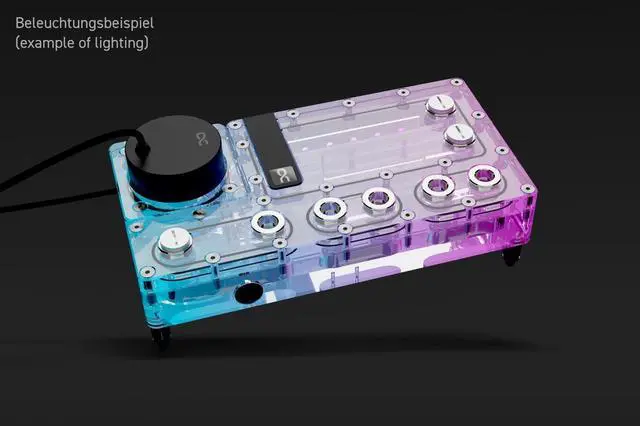 Alt view image 3 of 7 - Alphacool Core Distro Plate 240 Right with VPP Pump (15478)