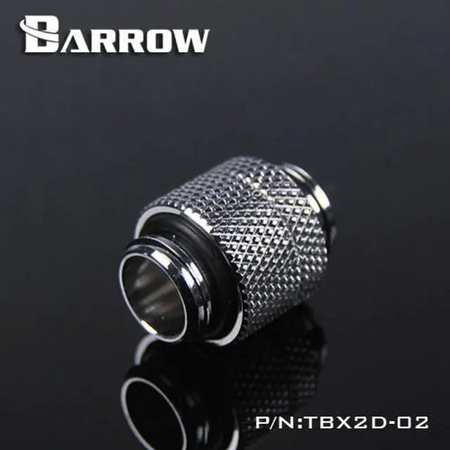 Alt view image 5 of 5 - Barrow G1/4" Male to Male Anti-Twist Rotary Adaptor Fitting - Silver (TBX2D-02-Silver)