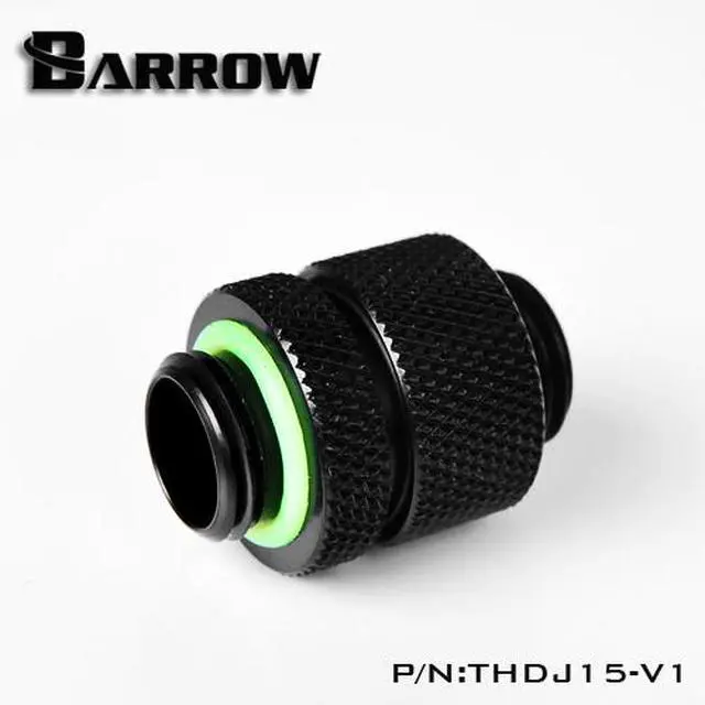 Alt view image 8 of 10 - Barrow G1/4" Male to Male D-Plug Fitting, 15mm, Black