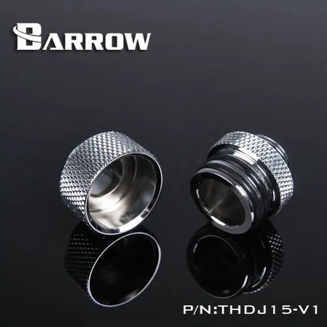 Alt view image 5 of 6 - Barrow G1/4" 15mm Male to Male Extension Fitting with Micro Adjustment - Silver (THDJ15-V1-Silver)