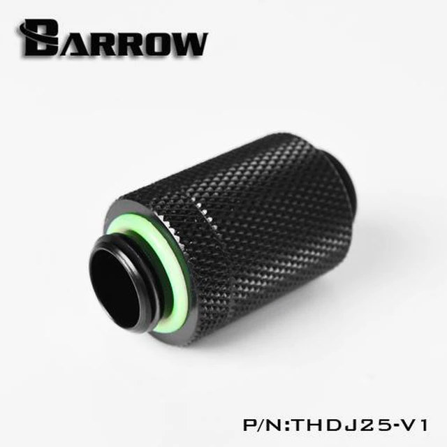 Alt view image 9 of 10 - Barrow G1/4" Male to Male D-Plug Fitting, 25mm, Black (THDJ25-V1)
