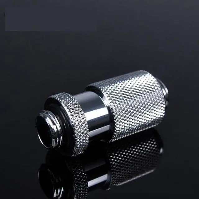 Alt view image 5 of 7 - Barrow G1/4" 25mm Male to Male Extension Fitting with Micro Adjustment - Silver (THDJ25-V1-Silver)