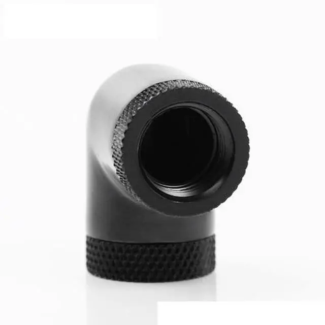 Alt view image 3 of 4 - Barrow G1/4" 90 Degree Female to Female Dual Rotary Angled Adaptor Fitting - Black (TWT90SSN)