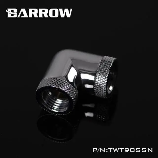Alt view image 5 of 7 - Barrow G1/4" 90 Degree Female to Female Dual Rotary Angled Adaptor Fitting - Silver (TWT90SSN-Silver)