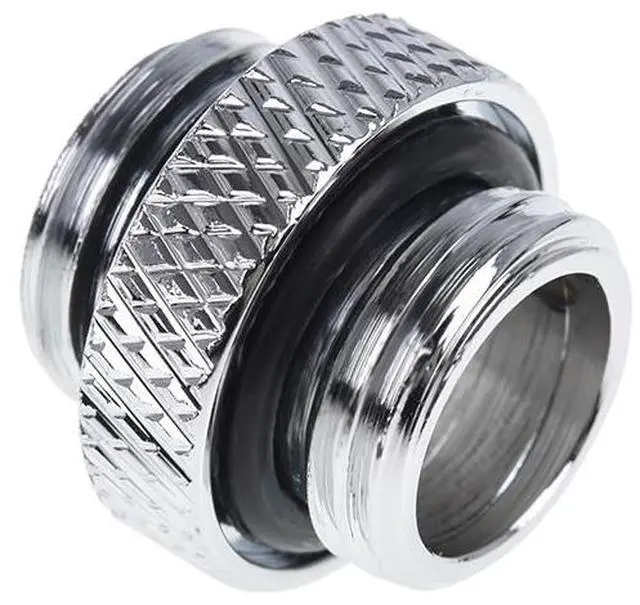 Alt view image 7 of 9 - Alphacool Eiszapfen G1/4" Male to Male Adapter Fitting - Chrome (17398)