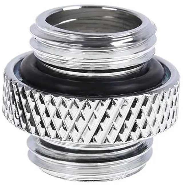Alt view image 9 of 9 - Alphacool Eiszapfen G1/4" Male to Male Adapter Fitting - Chrome (17398)