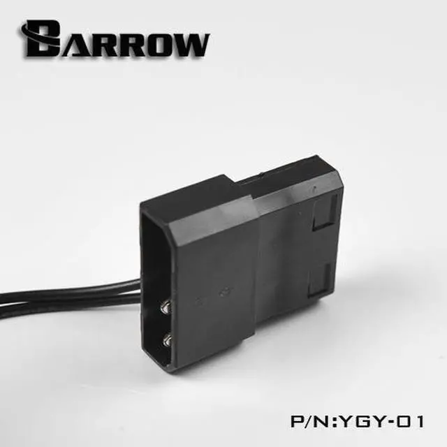 Alt view image 4 of 4 - Barrow G1/4 Acrylic Stop Fitting with LED - Yellow (YGY-01-YELLOW)
