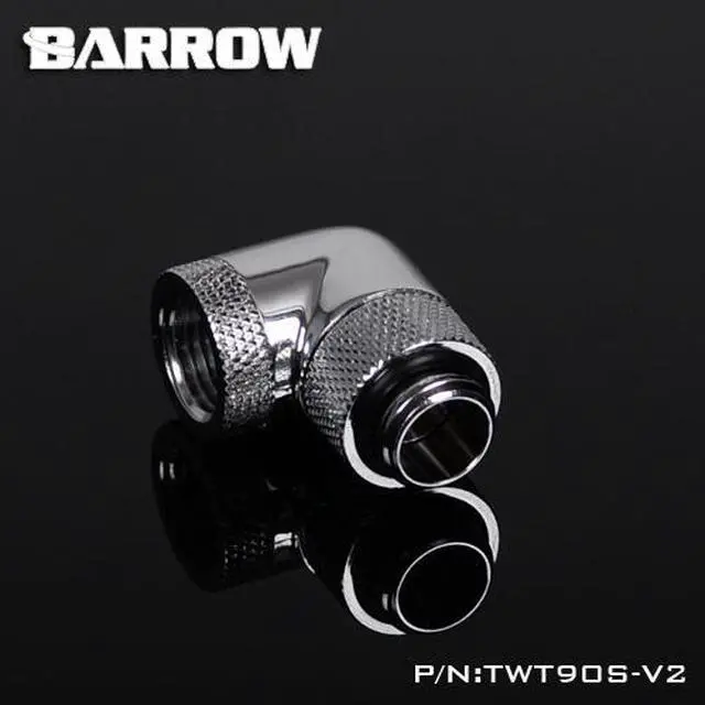 Alt view image 6 of 7 - Barrow G1/4" 90 Degree Dual Rotary Adaptor Fitting - Silver (TWT90S-V2-Silver)