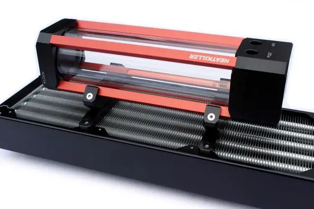 Alt view image 9 of 9 - Watercool HEATKILLER Tube Reservoir 120mm Fan Mount