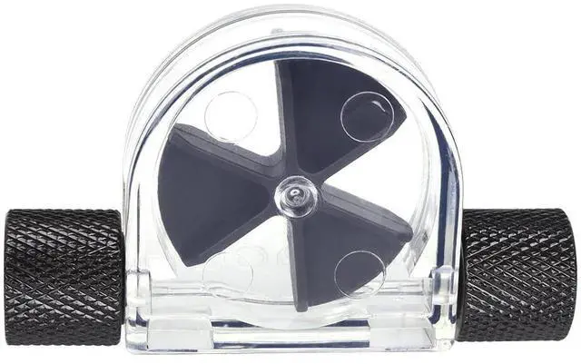 Alt view image 10 of 11 - Alphacool Eisfluegel Flow Indicator, Black Fins, Clear Body
