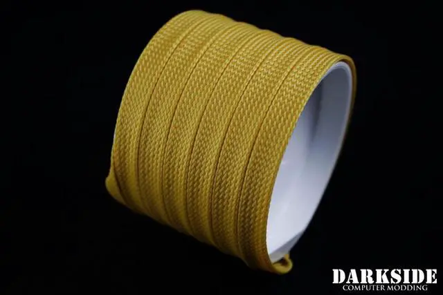Alt view image 2 of 2 - DarkSide 10mm (3/8") High Density SATA Cable Sleeving - GOLD II (DS-0759)