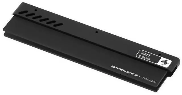 Alt view image 4 of 6 - Barrowch DDR5 RAM Single Dimm Heatsink - Black (FBRAMLD-01)