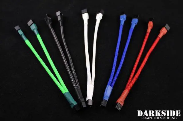 Alt view image 4 of 4 - Darkside 3-Pin Dual Fan Power Y-Cable Splitter - Purple (DS-0913)