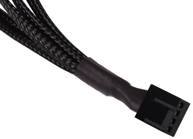 Alt view image 4 of 5 - Alphacool Y-Splitter 4-Pin to 4x 4-Pin PWM Cable - 15cm - Black (18682)