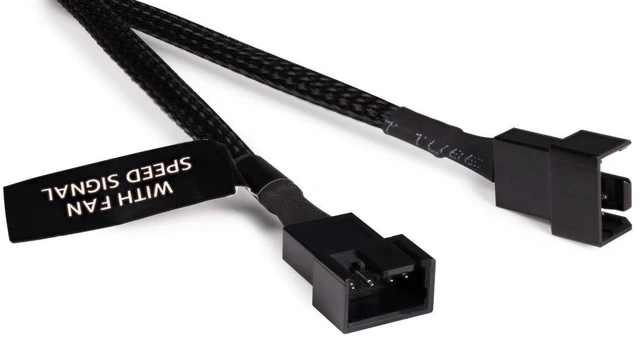 Alt view image 3 of 5 - Alphacool Y-Splitter 4-Pin to 4x 4-Pin PWM Cable - 15cm - Black (18682)