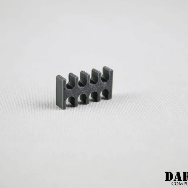 Alt view image 3 of 4 - Darkside 8-Pin Cable Management Holder- Gun Metal, PETG (3DS-0047)