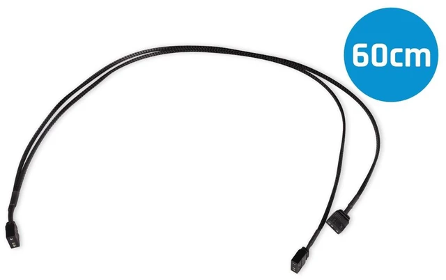 Alt view image 2 of 5 - Alphacool Y-Splitter aRGB 3-Pin to 3x 3-Pin Cable - 60cm (18707)
