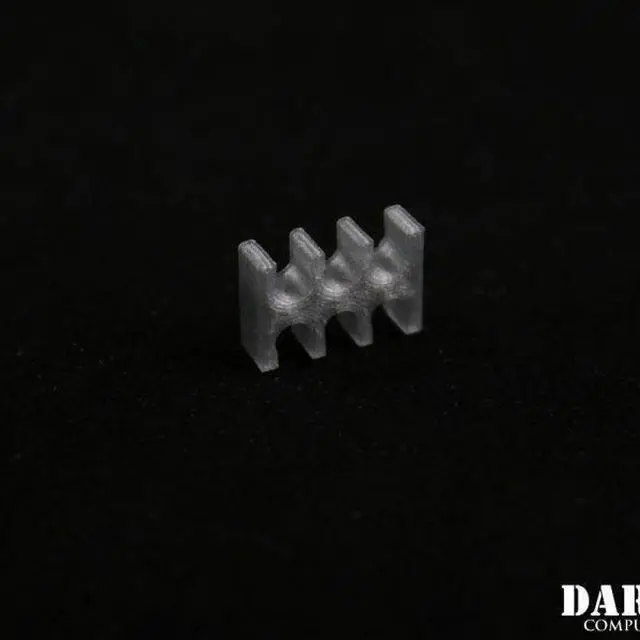 Alt view image 4 of 5 - Darkside 8-Pin Cable Management Holder- Metallic Silver (3DS-0054)