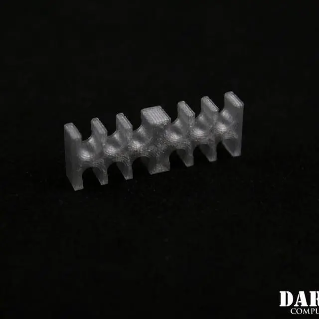 Alt view image 4 of 5 - Darkside 12-Pin Cable Management Holder- Metallic Silver (3DS-0057)
