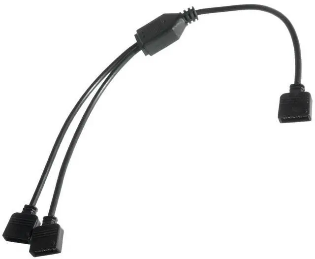 Alt view image 4 of 5 - ModMyMods 5-Pin Female RGBW LED Strip 2-Way Splitter Cable - Black (MOD-0257)