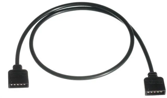 Alt view image 4 of 5 - ModMyMods 5-Pin Female RGBW LED Strip 50cm Extension Cable - Black (MOD-0255)